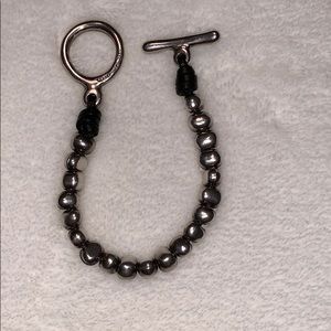 Uno de 50 Silver Brown Leather Bracelet